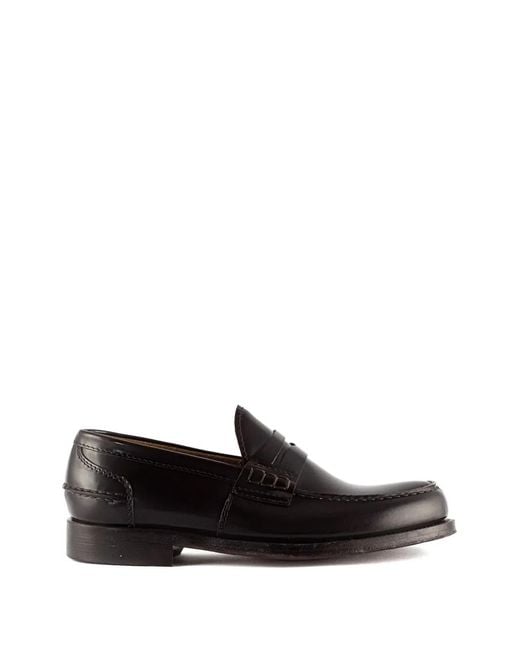 Green George White Penny-Bar Stitching Loafers for men