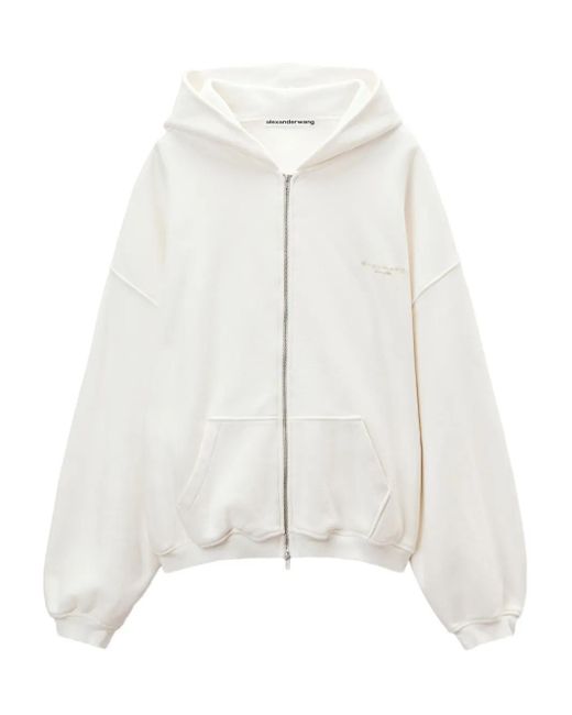 Alexander Wang ジップアップ フーデッドジャケット White