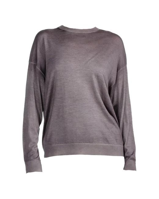 Avant Toi Purple Crew-Neck Sweater