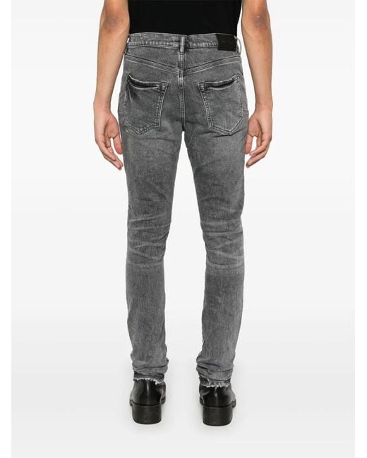 Purple Brand Gray P001 Vintage Abrasions Jeans for men