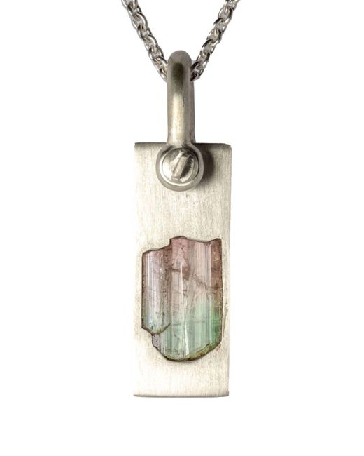 Parts Of 4 White Plate Tourmaline Necklace