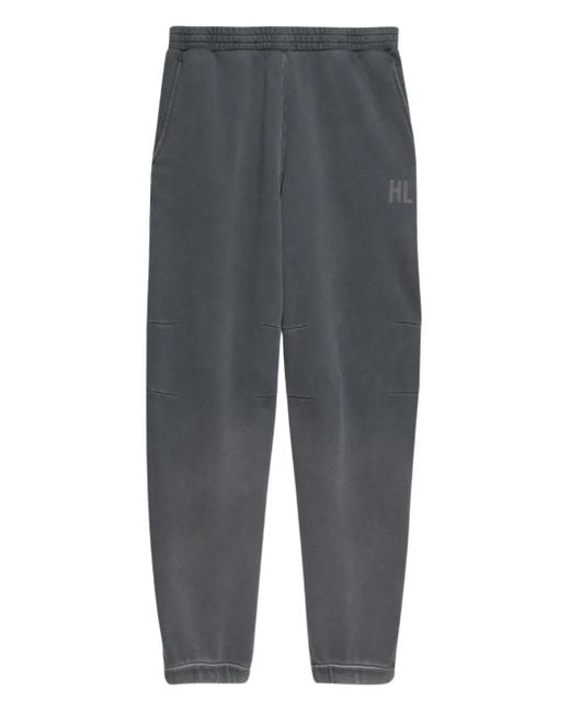 Helmut Lang Gray Cotton Track Pants for men