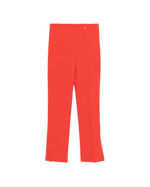 Marc Cain Red Logo-Appliqué Trousers