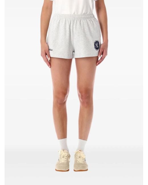 Bermudas con bordado Sporty & Rich de color White