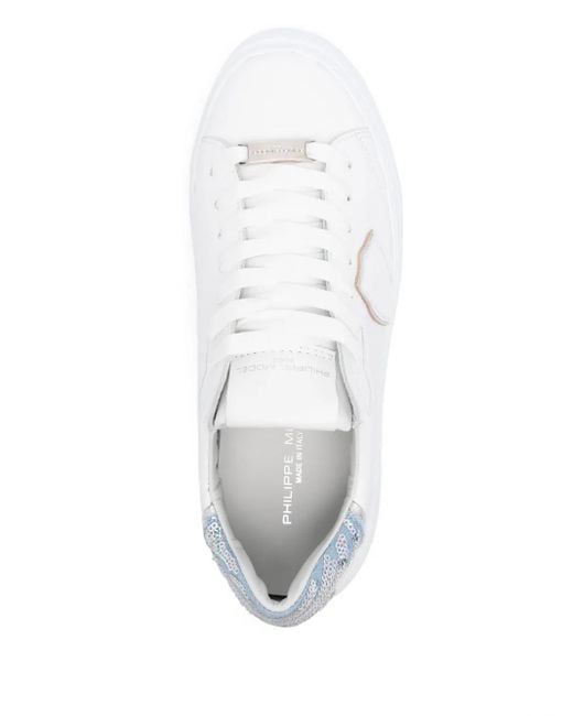 Philippe Model White Temple Sneakers