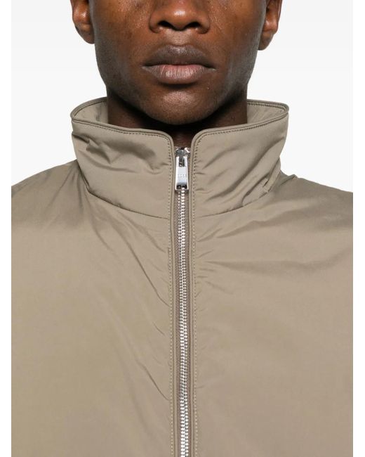 Boss Brown Zip-Up Sleeveless Gilet for men