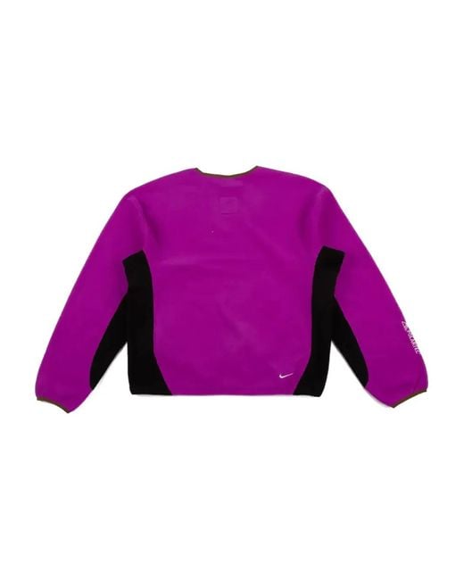 Nike Purple Wolf Tree Crew-Neck Sweatshirt for men