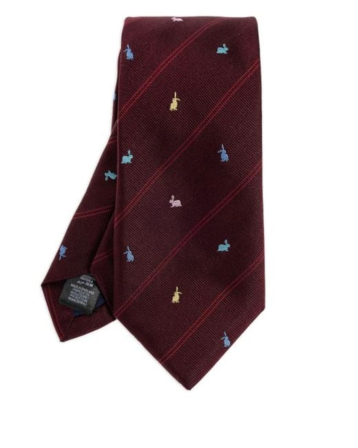 Cravatta A Righe di Paul Smith in Purple da Uomo