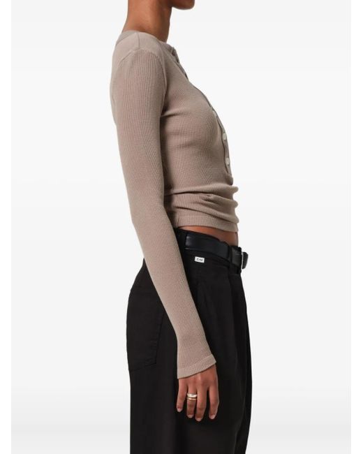 Citizens of Humanity Natural Varra Henley Button-Front Top
