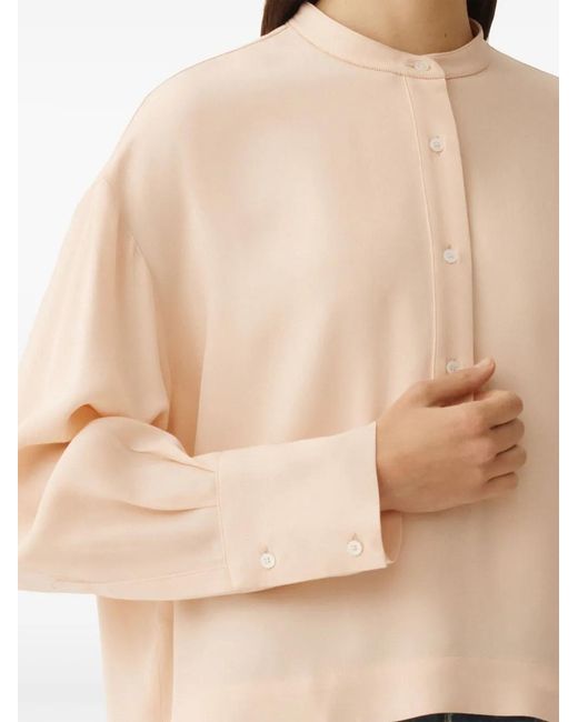 Fabiana Filippi Natural Envers Satin Shirt