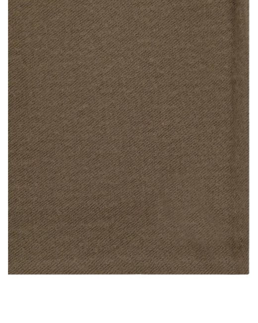 The Row Brown Rectangular Scarf