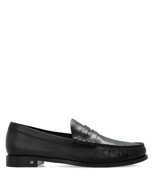 Max Mara Black Boymoc Loafers