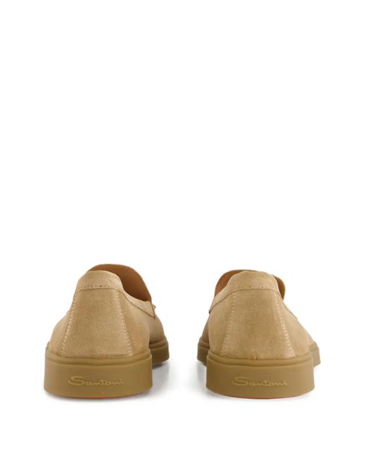 Zapatos slip-on Santoni de color Brown