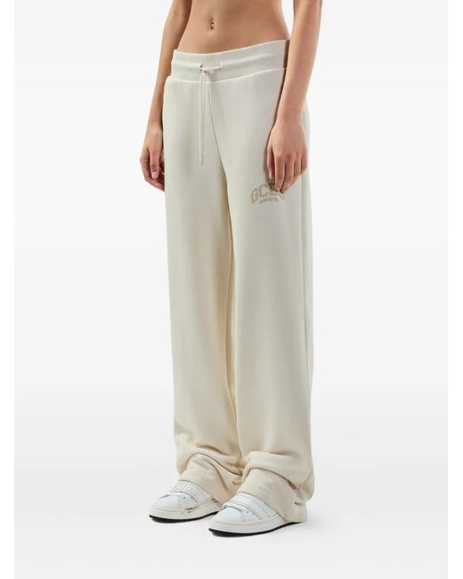 Gcds Natural Logo-Print Track Pants
