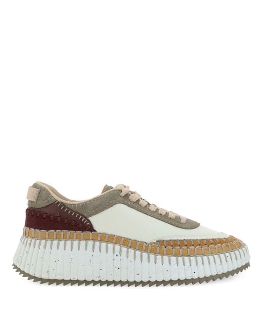 Chloé White Nama Sneakers