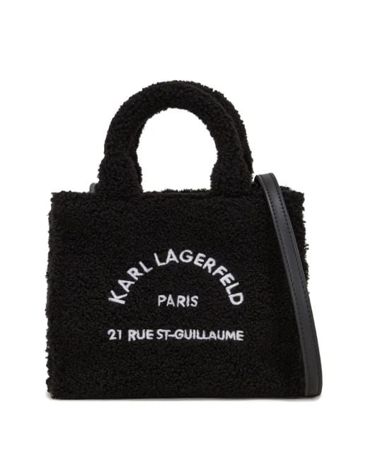 Borsa Tote Rue St-Guillaume Mini di Karl Lagerfeld in Black