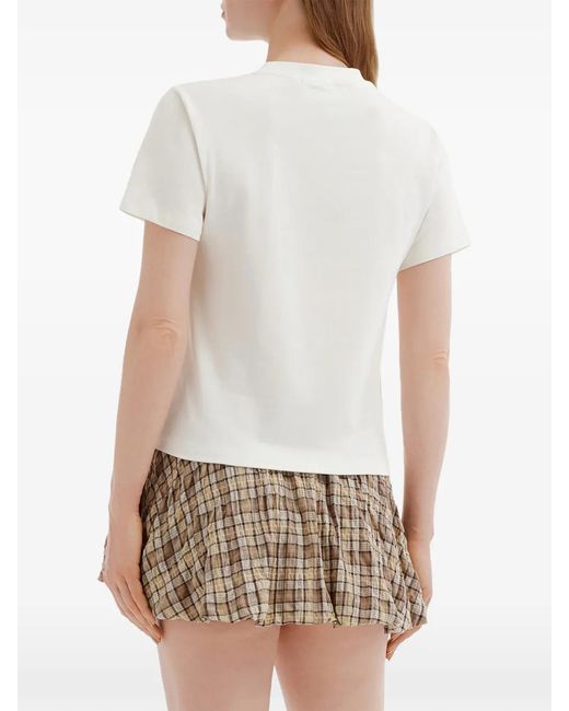 Chocoolate White Logo-Embroidered T-Shirt