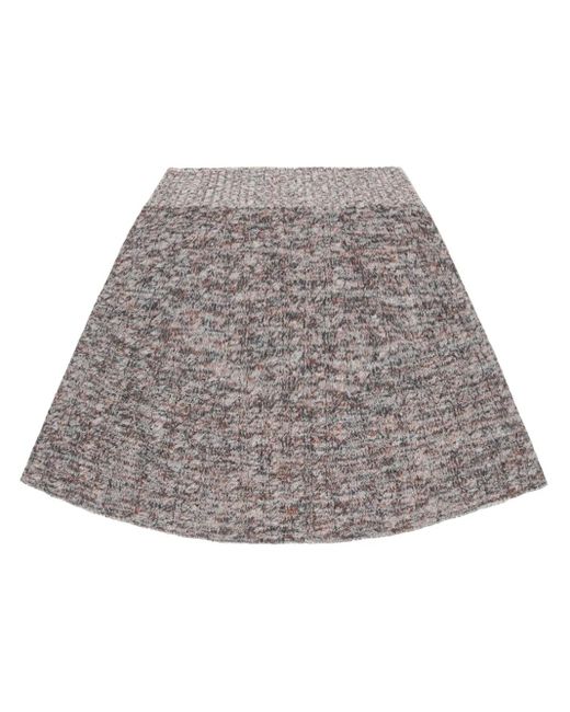 Stella McCartney Ribgebreide Midi-Rok in het Gray