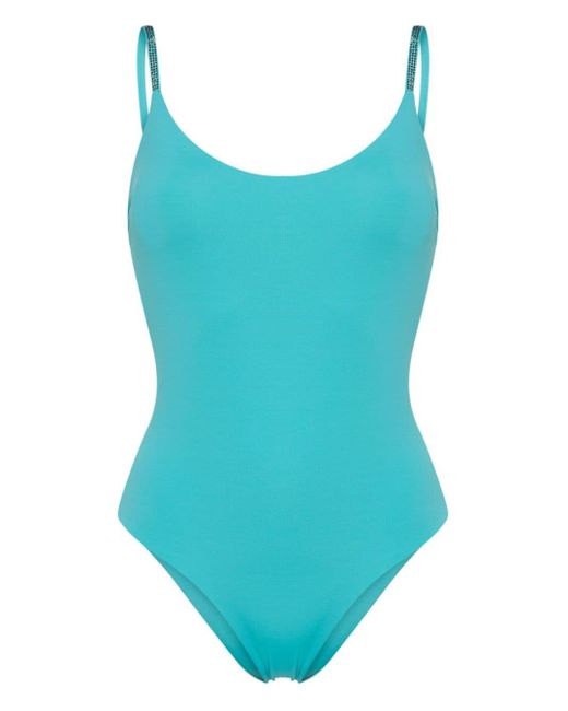 Fisico Blue Crystal-embellished Swimsuit