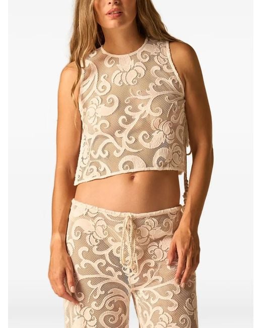 JBQ Brown Bimini Cropped Top