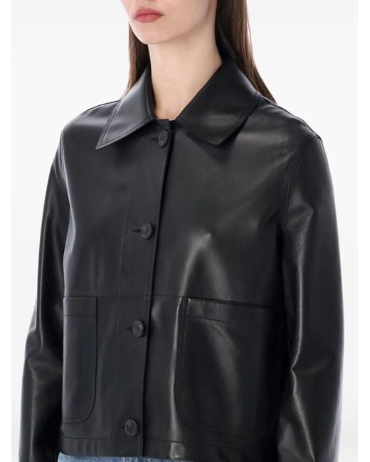 S.W.O.R.D Black Buttoned Cropped Jacket