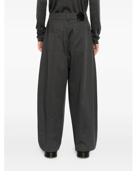 TEAM WANG design Gray Reset Wide-Leg Trousers