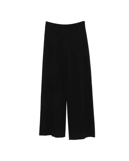 Drykorn Black Zip-Fastening Wide-Leg Trousers