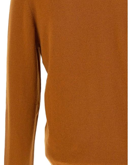 メンズ Gran Sasso Vネック カーディガン Brown