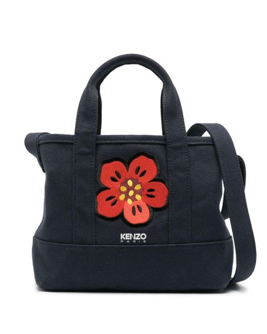 KENZO Blue Small Utility Tote Bag for men