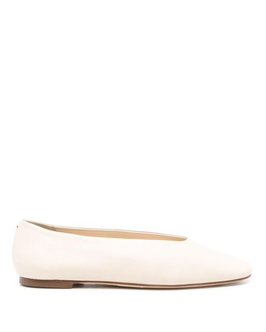 Aeyde Natural Kirsten Ballet Flats