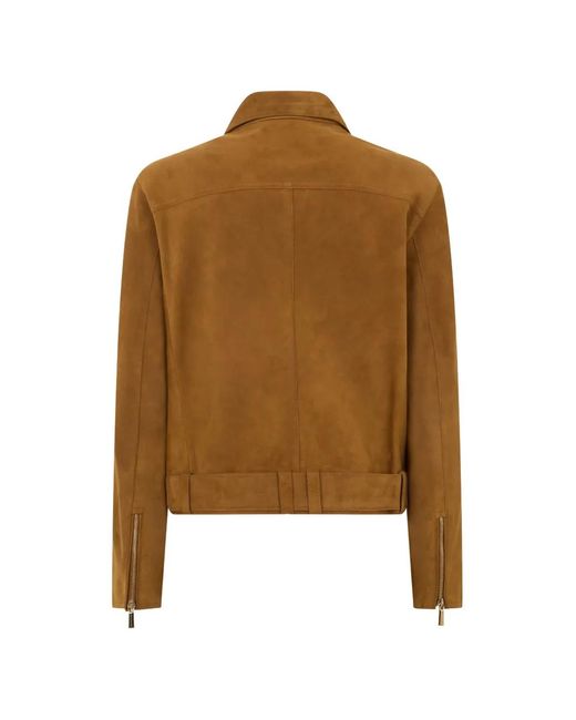 Moorer Brown Suede Jacket