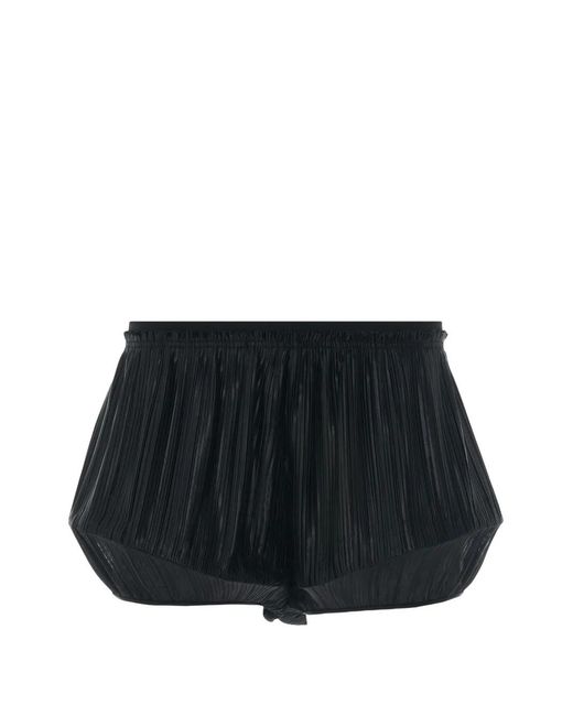 Givenchy Black Pleated Structured Shorts