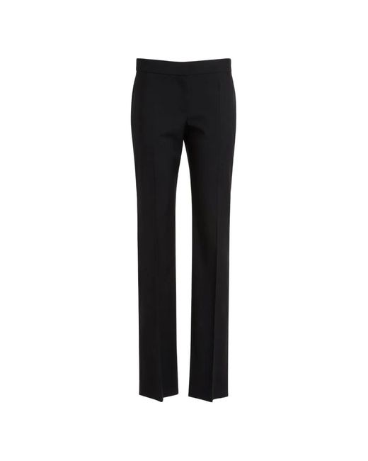 McQueen Black High-Waist Tailored Trousers