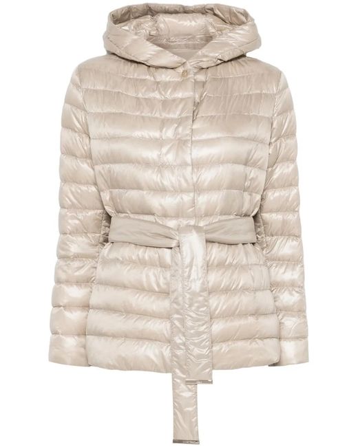 Herno Natural Hooded Puffer Jacket