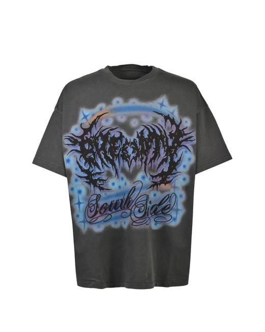 BREATH Gray Airbrush T-Shirt for men