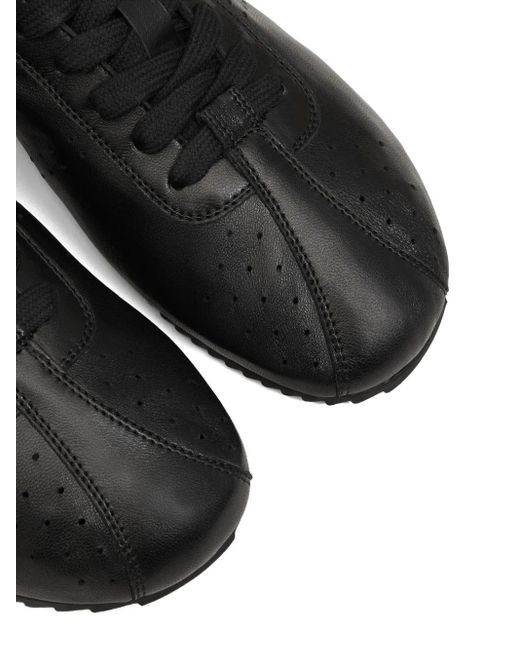 AMI Black Step Sneakers As Lederu
