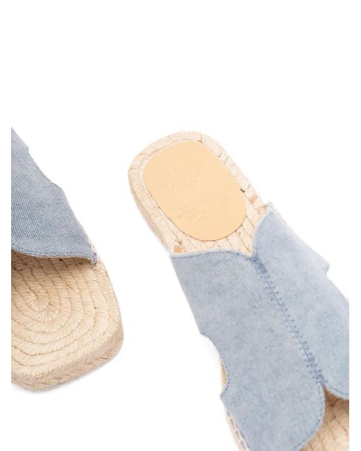 Castaner Blue Priya/002 Cut-Out Espadrilles
