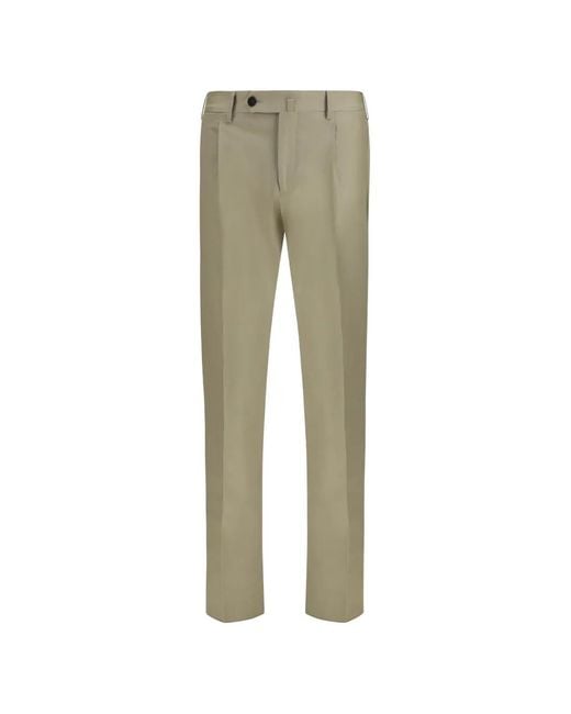 Germano 1952 Green Straight-Leg Tailored Trousers for men