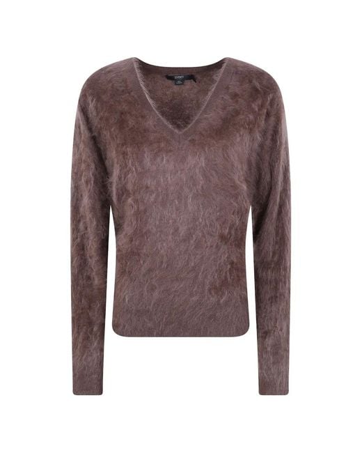 Seventy Brown V-Neck Cashmere Sweater