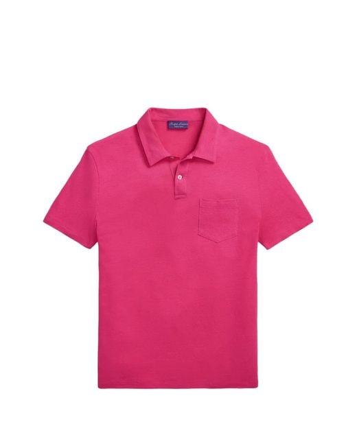 Polo Ralph Lauren Pink Chest-Pocket Polo Shirt for men