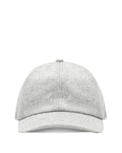 Autry White Baseball Cap With Embroidered Logo