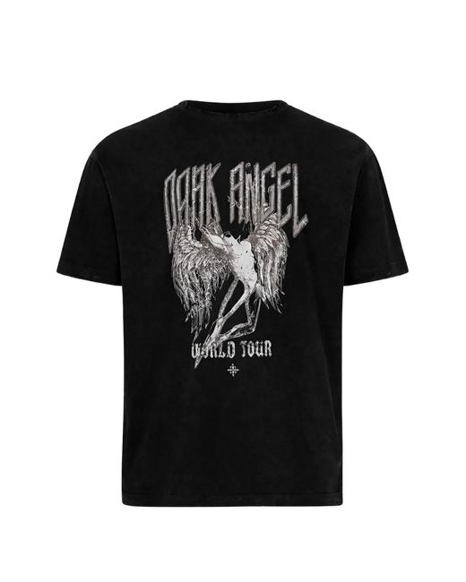 John Richmond Black Graphic-Print T-Shirt for men