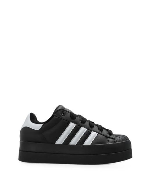 Adidas Black Superstar Stack Sneakers