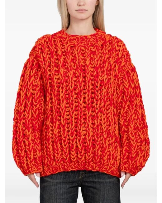 Séfr Red Sol Chunky-Knit Sweater