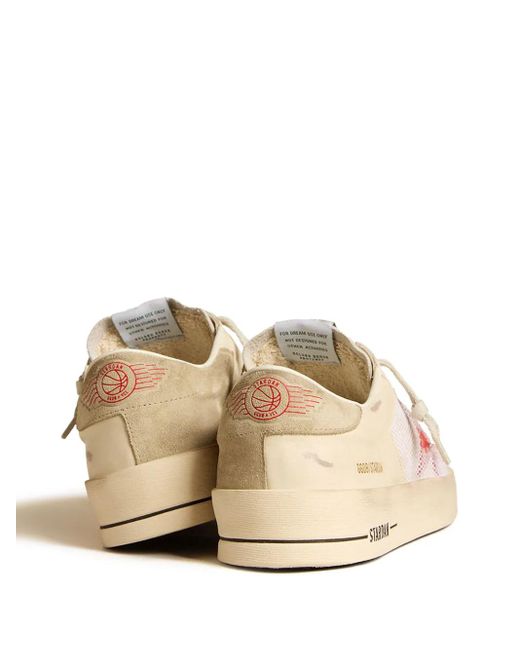 Golden Goose Deluxe Brand Pink Stardan Leather Sneakers for men