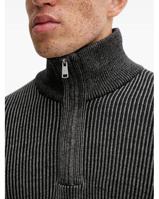 Marc O' Polo Gray Half-Zip Sweater for men