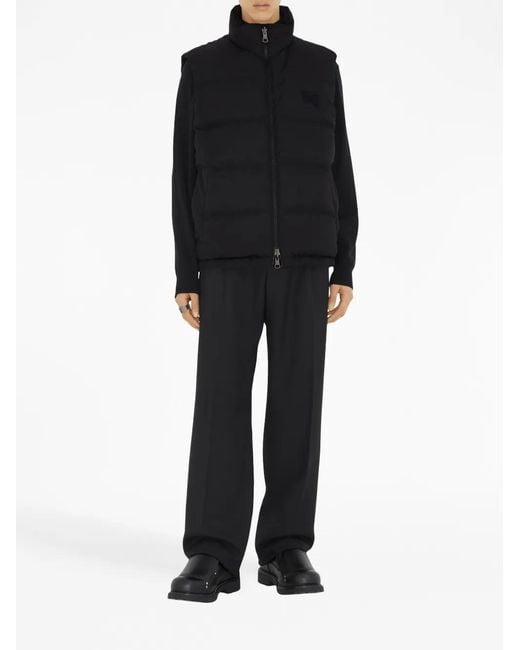 Chaleco De Plumas Check Burberry de hombre de color Brown