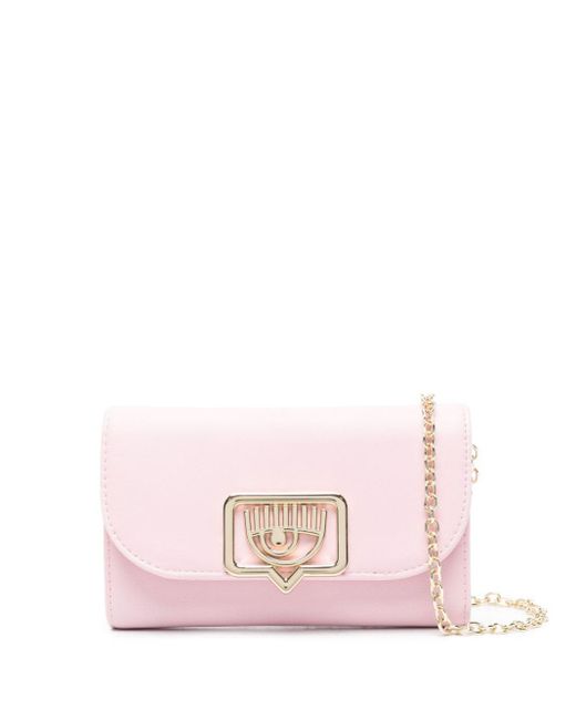 Chiara Ferragni Pink Eyelike-motif Cross Body Bag