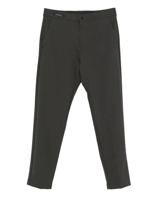 Paul & Shark Gray Elastic-Waistband Trousers for men