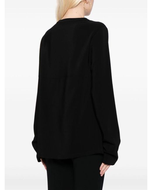 Stella McCartney Black Iconic Pullover mit Reißverschluss